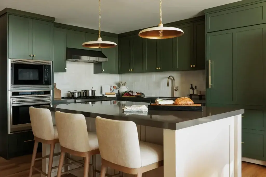 Kitchen island and peninsula